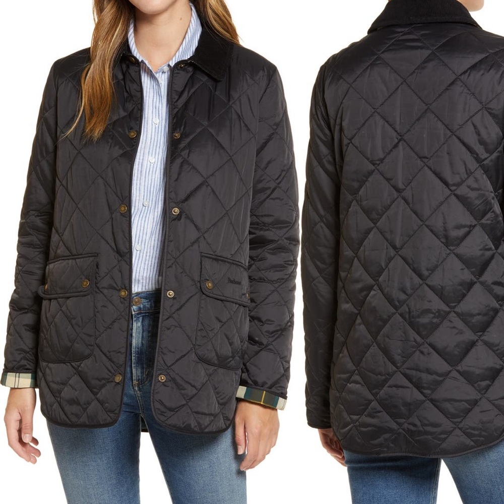 Barbour - Women’s Pilton Quilted Jacket / Green Plaid - US 10 / UK 14